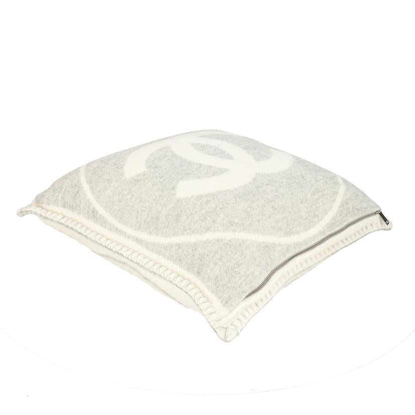 CHANEL シャネル/ココマークカシミヤ混クッション/グレー//Aランク/75