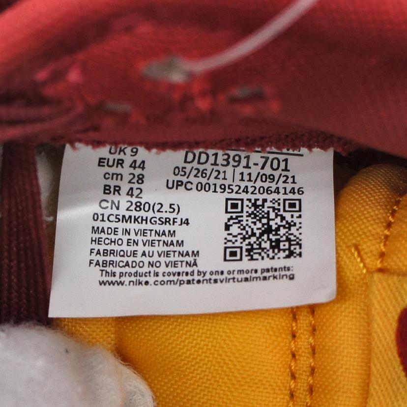 NIKE NIKE/DUNK LOW Championship Gold Midas/DD1391-701//Aランク/41