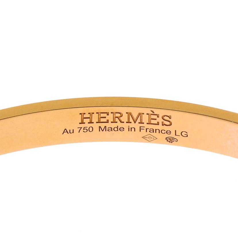 HERMES エルメス/K18PGケリーバングルブレスレット4Pダイヤ//25A038916/Aランク/92