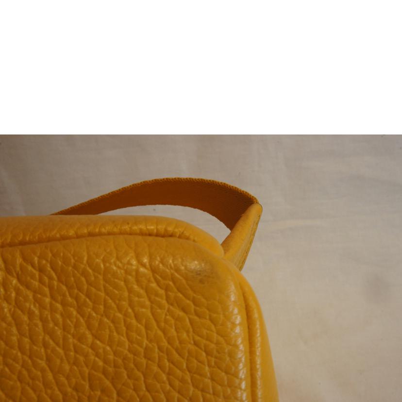 TORY BURCH/レザーイエローリュック/バックパック//Aランク/92