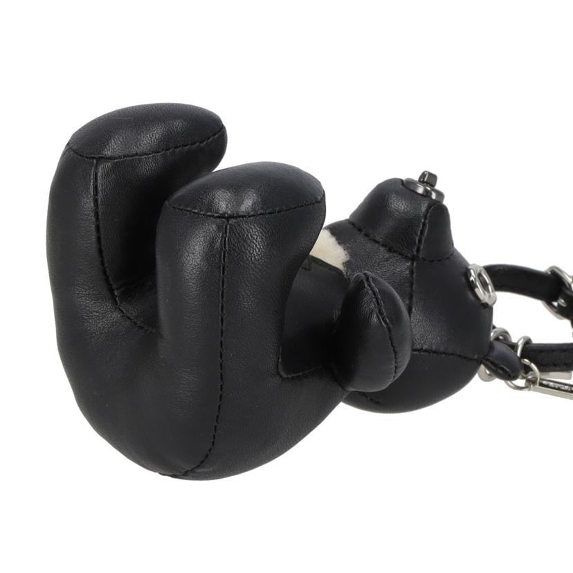 COACH コーチ/コーチ/ベアバッグチャーム/レザー/ブラック//Aランク/75