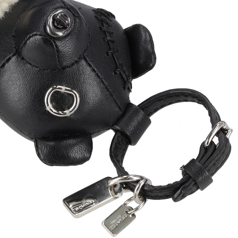 COACH コーチ/コーチ/ベアバッグチャーム/レザー/ブラック//Aランク/75