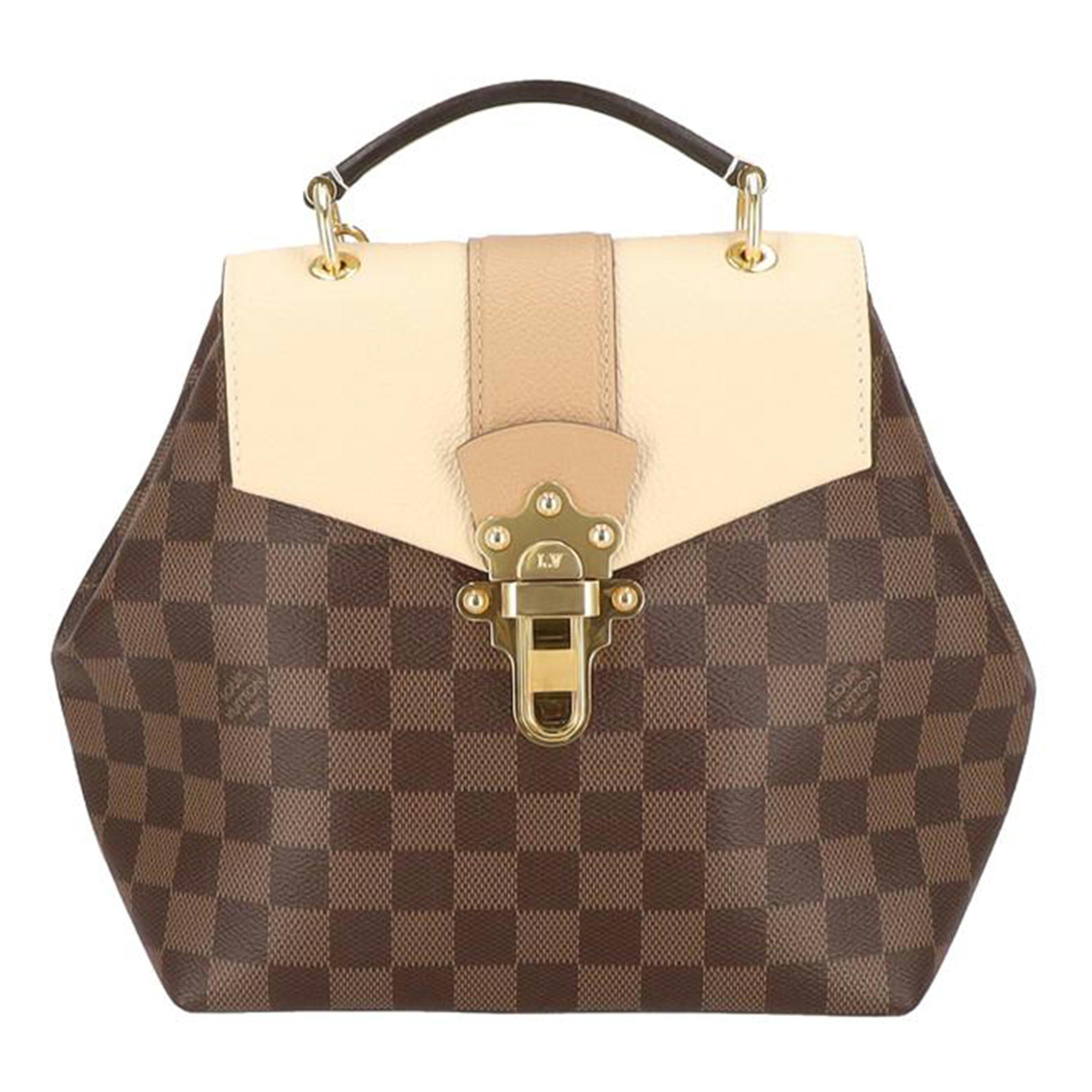 LOUIS VUITTON ルイヴィトン/クラプトン・バックパック/ダミエ/エベヌ・クレーム /N42259//SR0***/ABランク/91