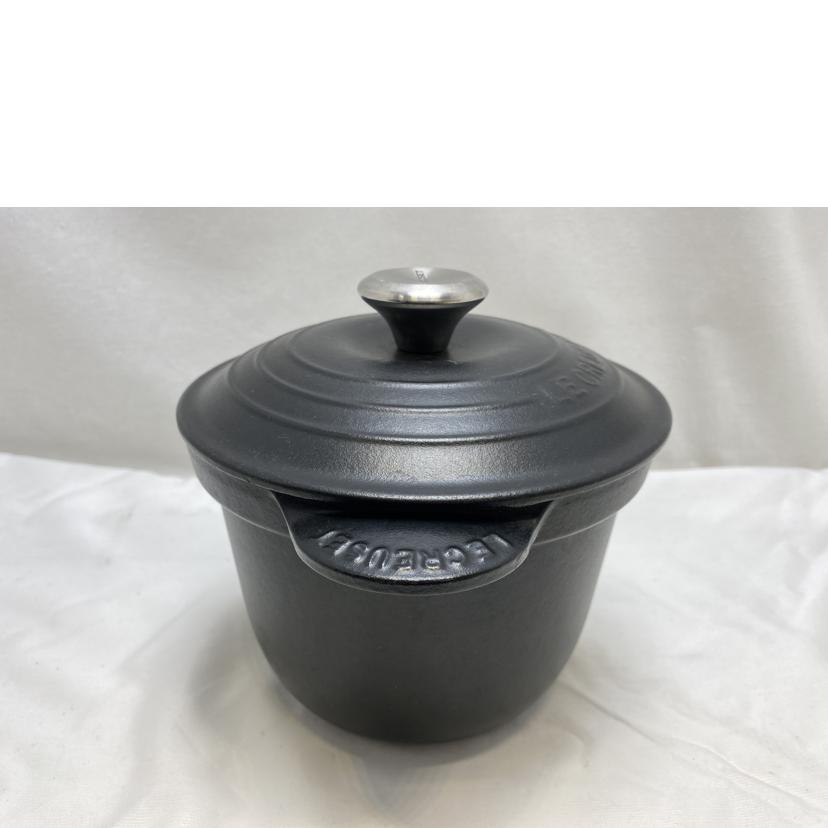 LE CREUSET ルクルーゼ/ココット・エブリィ 18 マットブラック//Bランク/51