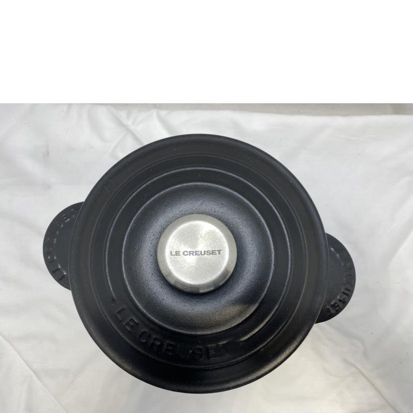LE CREUSET ルクルーゼ/ココット・エブリィ 18 マットブラック//Bランク/51