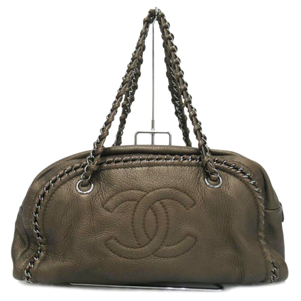 CHANEL/ミニボストンバック/レザー・ココマーク//114*****/Bランク/63