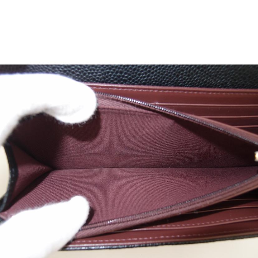 CHANEL シャネル/キャビアスキンクラシック長財布/ブラック/AP0241 Y01864//KNN*****/Sランク/69