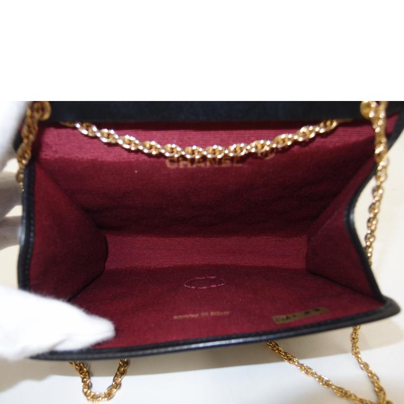 CHANEL シャネル/ミニマトラッセプッシュロックコットンジャージチェーンショルダー/ブラック/M9858 //025****/Aランク/69