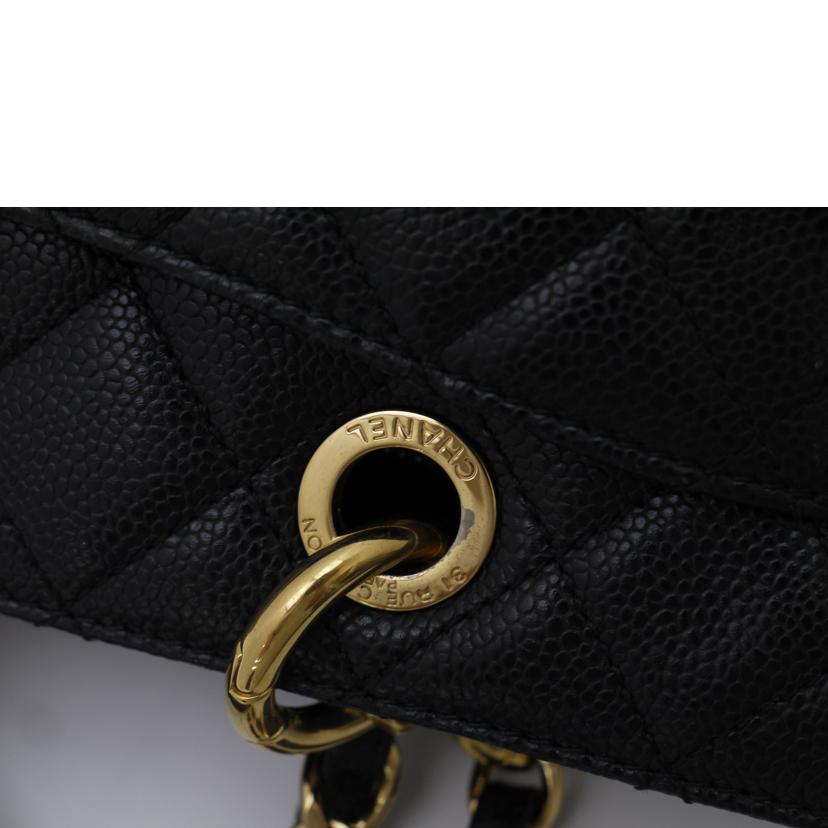 CHANEL/GSTキャビアスキンチェーントート/ブラック//186*****/Aランク/69