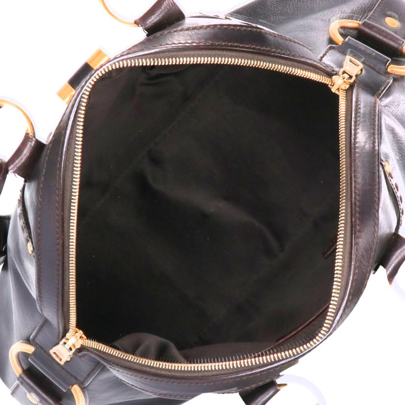 YVES SAINT LAURENT イブサンローラン YVES SAINT LAURENT ミューズハンドバッグ ブラウン/ミューズハンドバッグ/ブラウン/156465・214397//ABランク/37