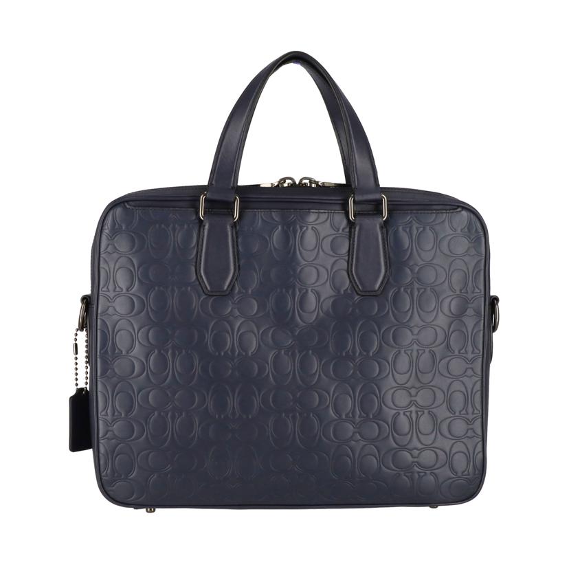 COACH コーチ/シグネチャーレザービジネスバッグ/ネイビー/55570//E19**/SAランク/18