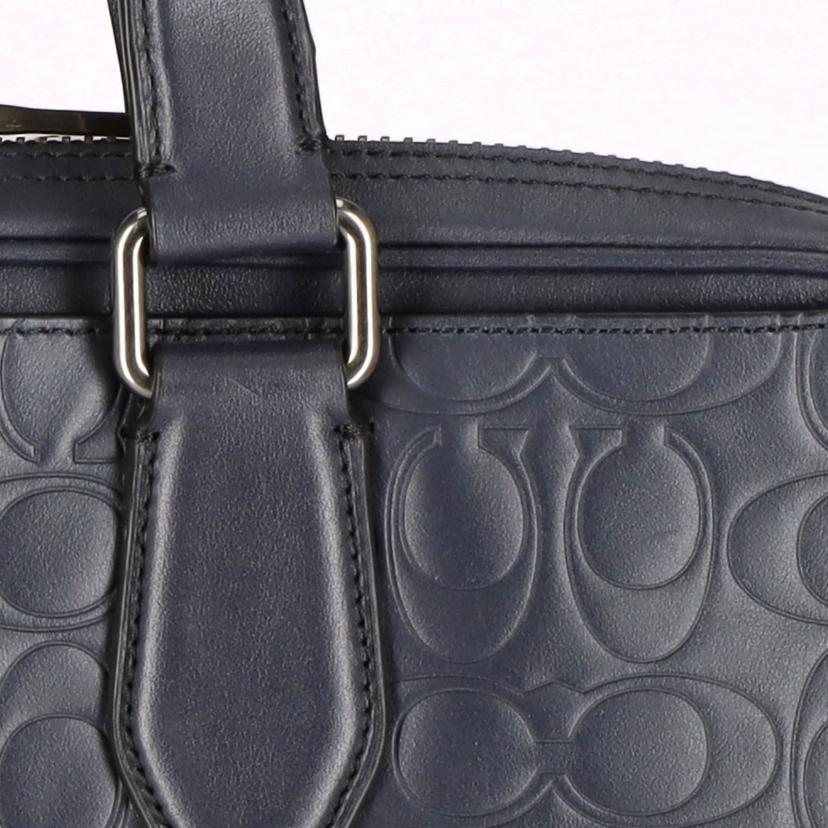 COACH コーチ/シグネチャーレザービジネスバッグ/ネイビー/55570//E19**/SAランク/18