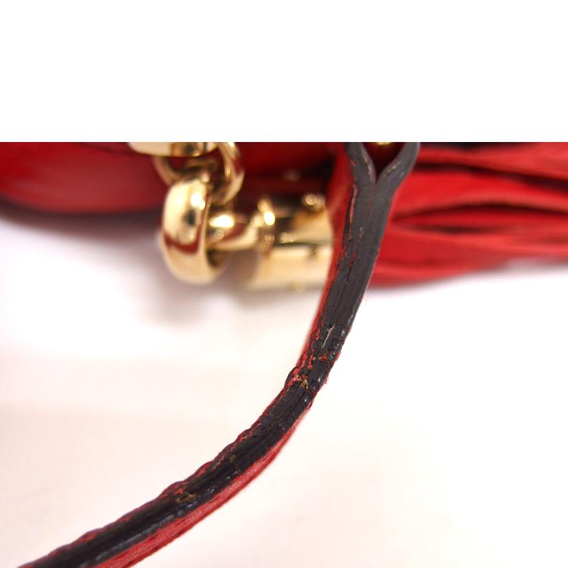 GUCCI グッチ/ソーホーレザー/スモールディスコバッグ/レッド/308364//498***/ABランク/04