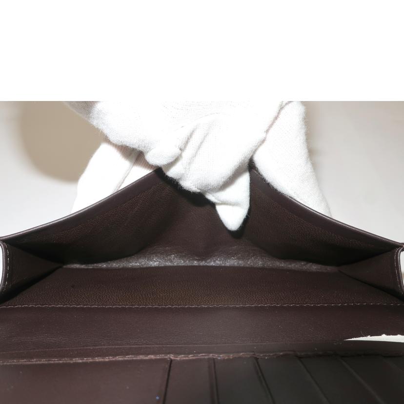 BOTTEGA VENETA ボッテガヴェネタ/二つ折り札入れ カードケース ダークブラウン/120697//Aランク/65