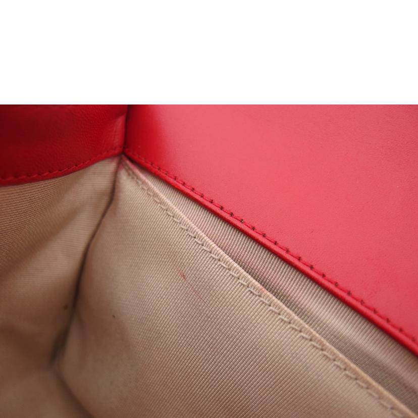 CHANEL シャネル/ボーイシャネル/パンチングレザー/チェーンショルダーバッグ/レッド//191*****/ABランク/04