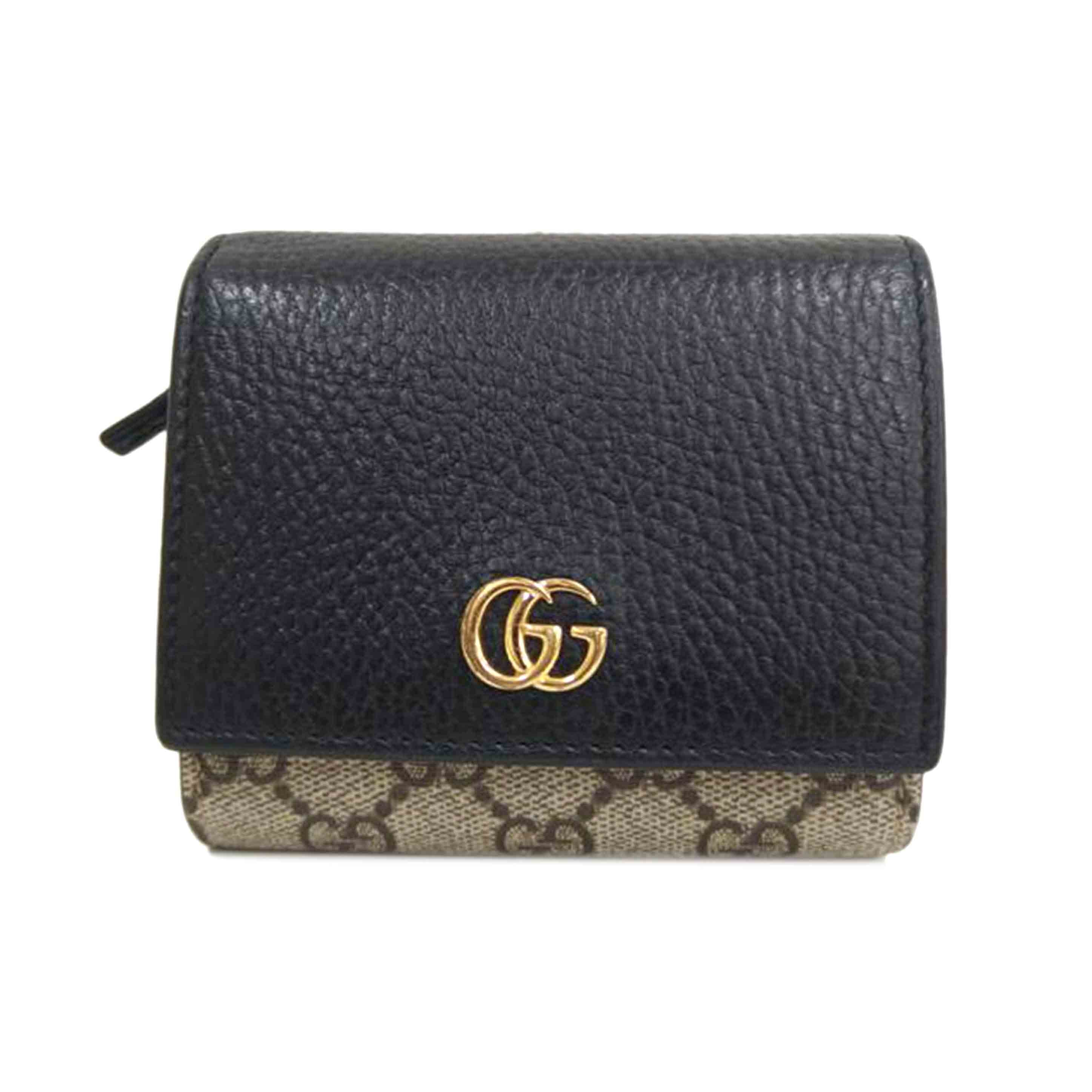 GUCCI グッチ/GGマーモントミディアムウォレット/598587//493***/ABランク/82