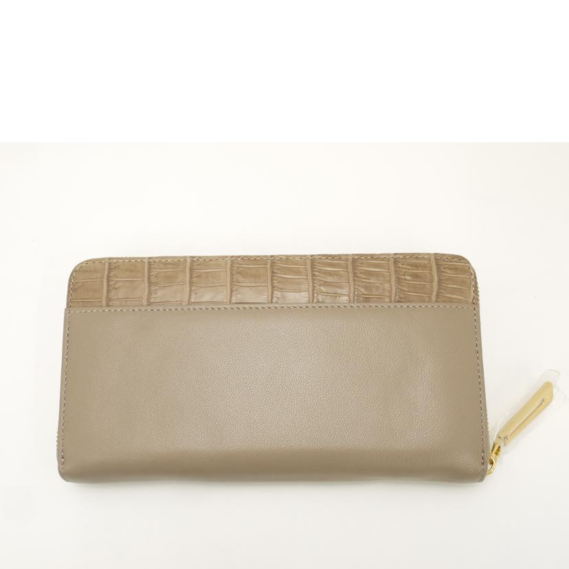 COCOCELUX ココセリュックス/COCOCELUX ラム×クロコダイル革 ラウンドファスナー長財布//Sランク/69