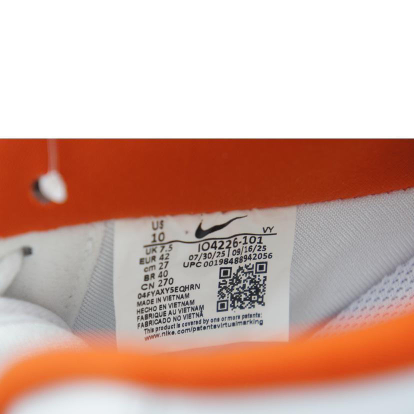 NIKE ナイキ/NIKE AIR FORCE 1 LOW ’07 WHITE CINNAMON/IO4226-101//Sランク/19