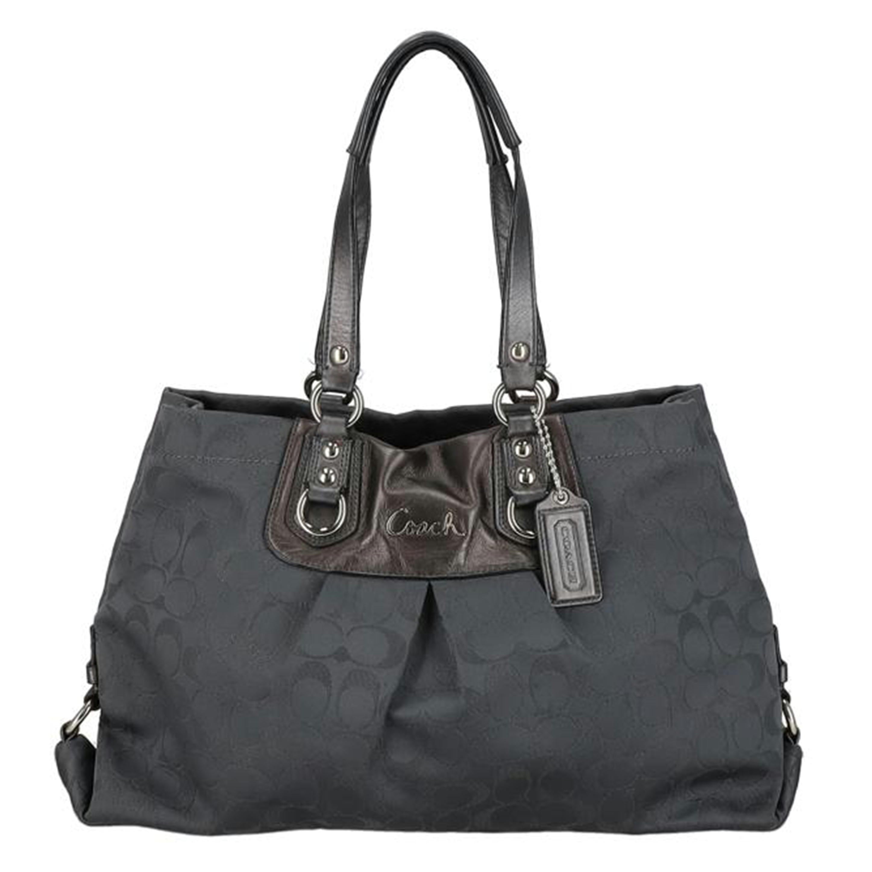 COACH コーチ/アシュレイシグネチャー・キャリーオール/トートバッグ/F18776//H11**/Aランク/18