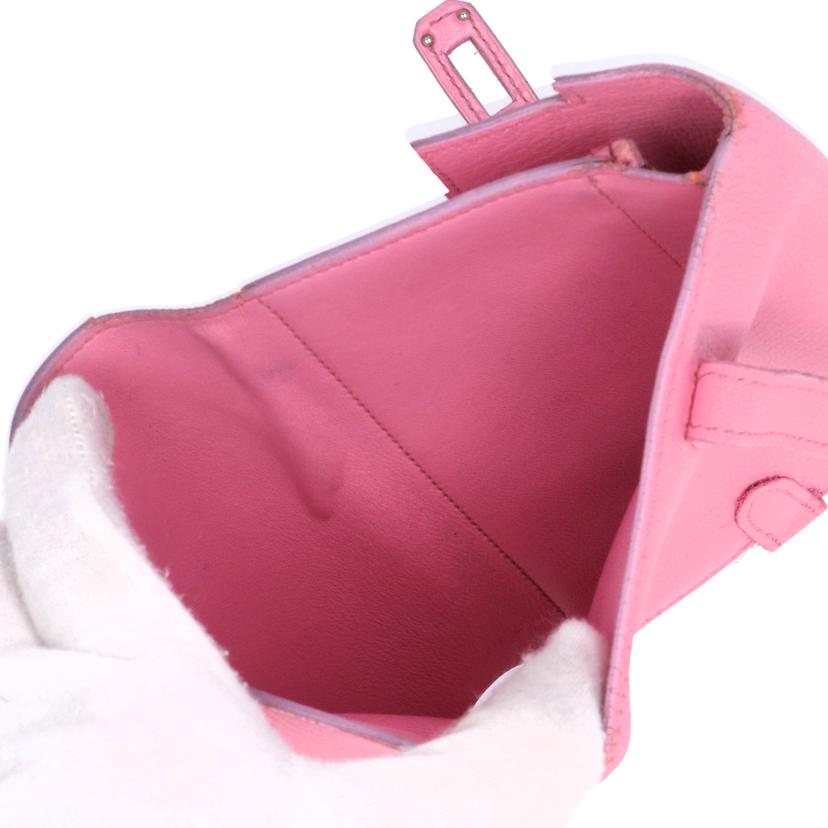 HERMES エルメス/ケリーウォレットミディアム/ピンク/シルバー金具//□M/Bランク/85