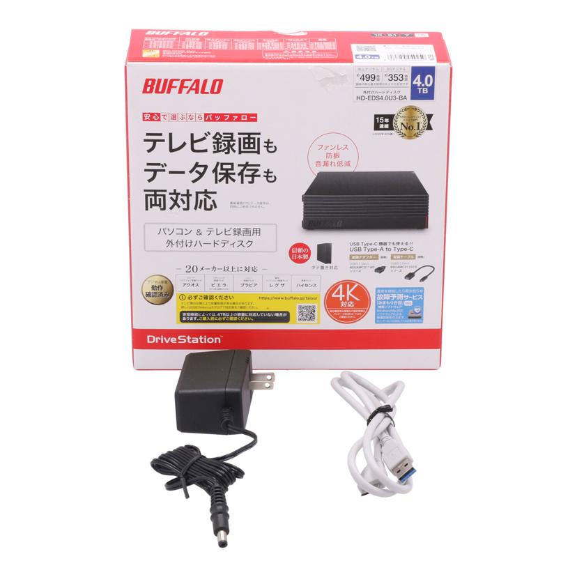 BUFFALO バッファロー /外付けHDD 4TB/HD-EDS4.0U3-BA//10492551001433/Bランク/05