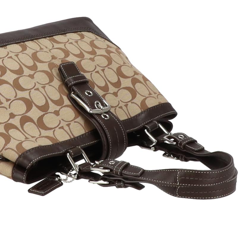 COACH コーチ/ハンプトンシグネチャー・キャリーオール/F12642//E08**/Aランク/75