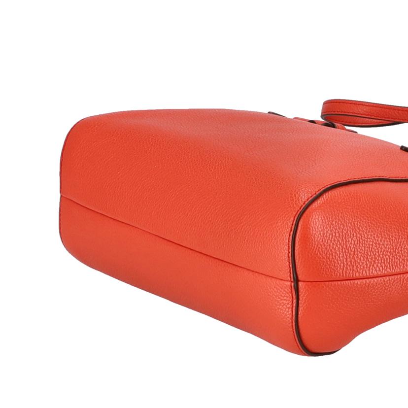 COACH コーチ/バークレザー・ミニサッチェル2WAYバッグ/オレンジ/F54335//B16**/Aランク/18