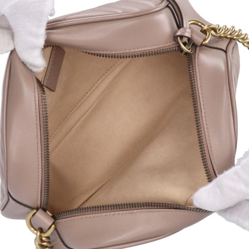 GUCCI グッチ/GGマーモントスモールショルダー/ベージュ/447632//520***/Aランク/75
