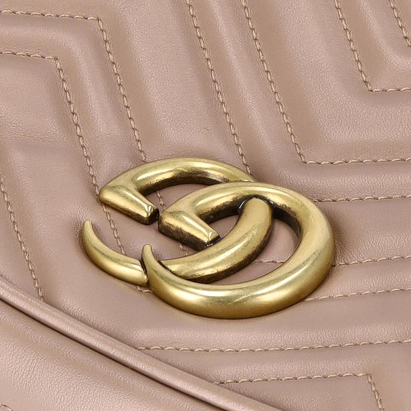 GUCCI グッチ/GGマーモントスモールショルダー/ベージュ/447632//520***/Aランク/75