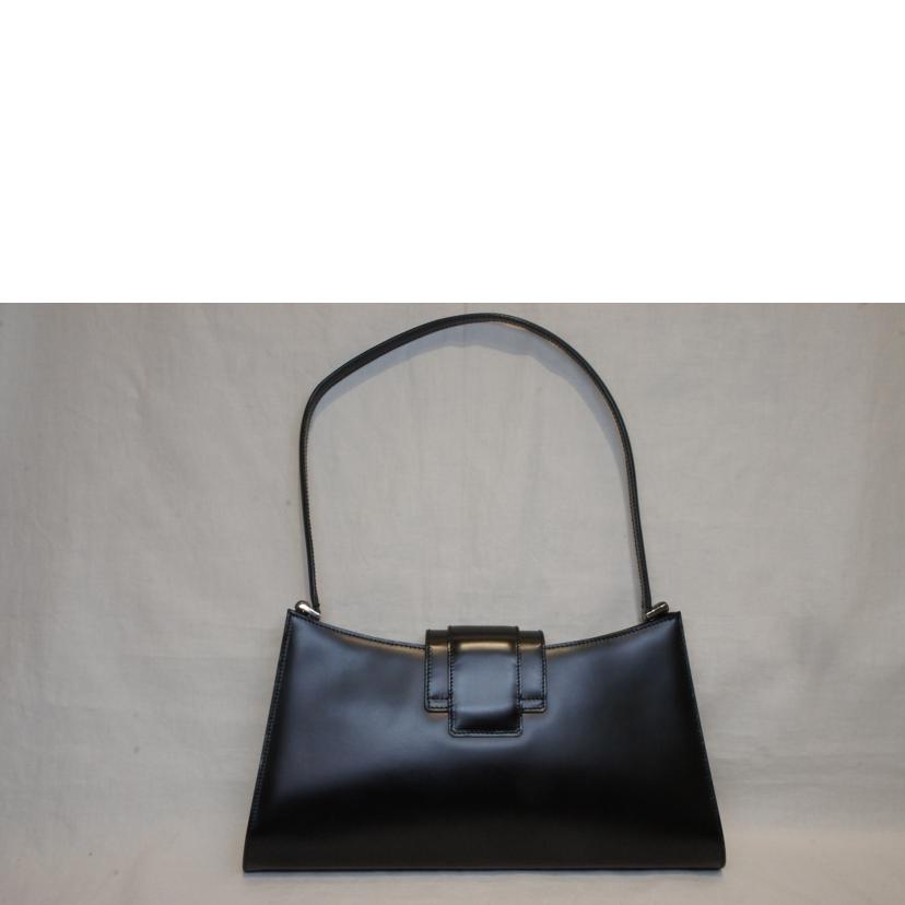Ferragamo/バラリボン金具ブラックレザーワンショルダー//Aランク/92