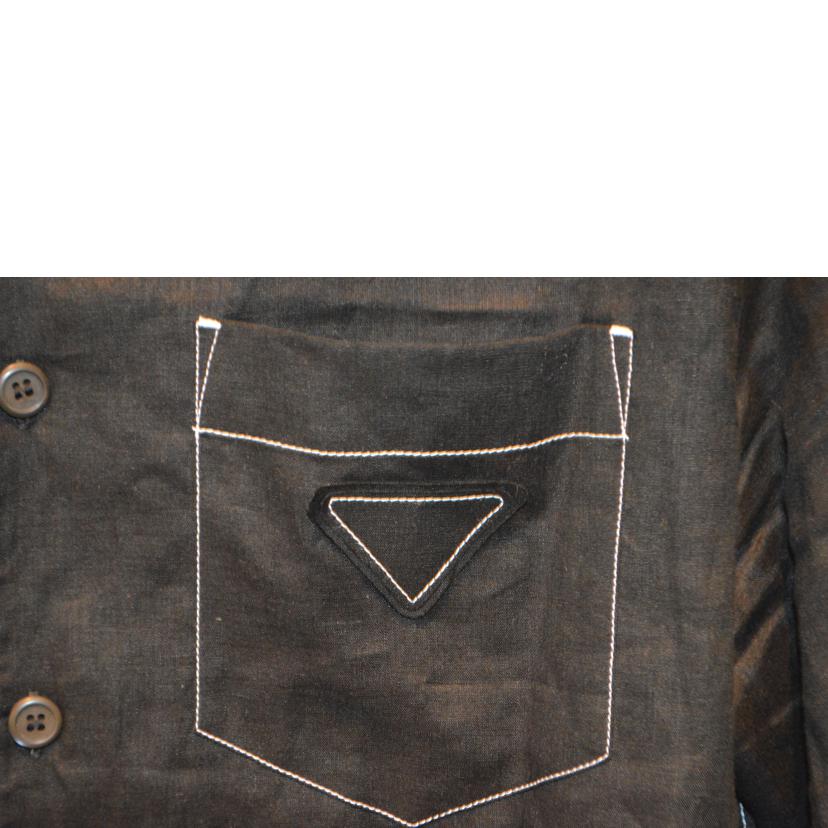 PRADA プラダ/トライアングルロゴステッチメンズシャツ/Mサイズ/UCN441_SUMO_14H4//ACU1 2024 5776/Aランク/89