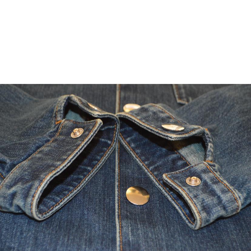 PRADA プラダ/デニムメンズシャツ/インディゴブルー/Mサイズ/GEC066_S212_14EF//ACU1 2023 3803/Aランク/89