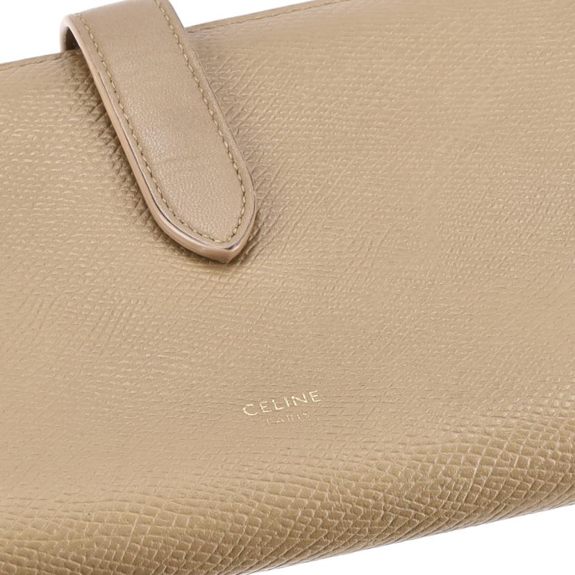 CELINE セリーヌ/CELINE/ラージストラップウォレット/ブラウン//ABランク/75