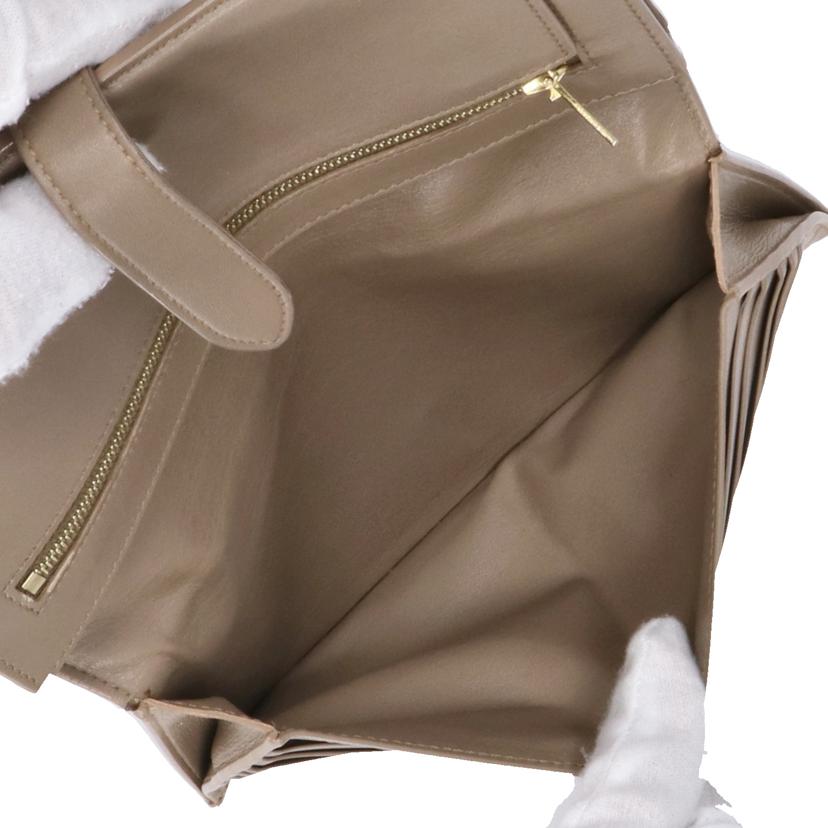 CELINE セリーヌ/CELINE/ラージストラップウォレット/ブラウン//ABランク/75