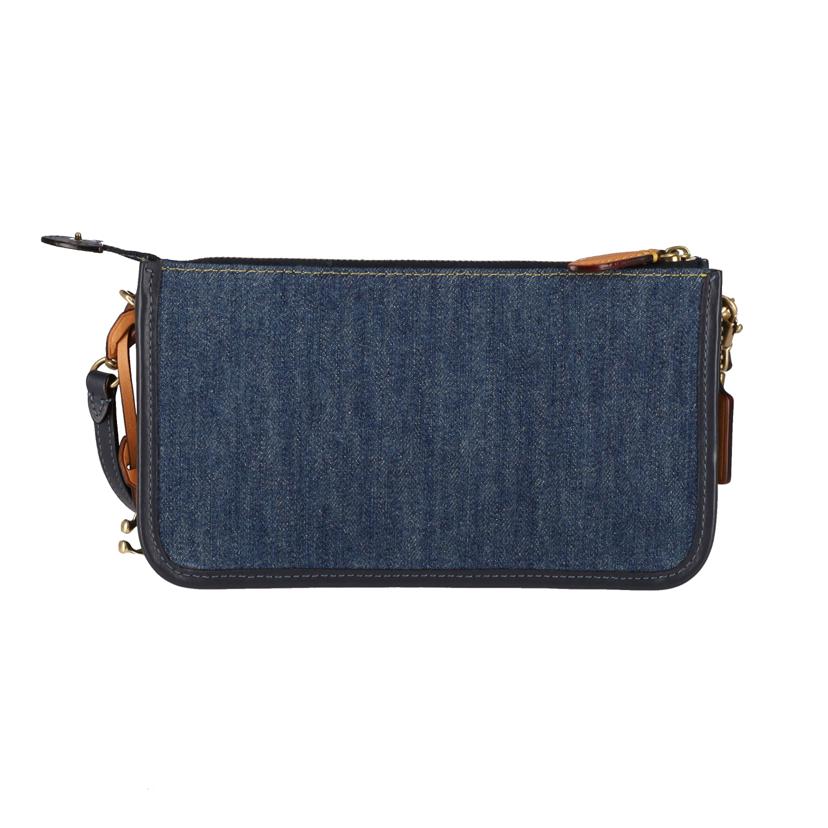 COACH コーチ/デニム×レザーショルダーバッグ/CA182//B22**/Aランク/18