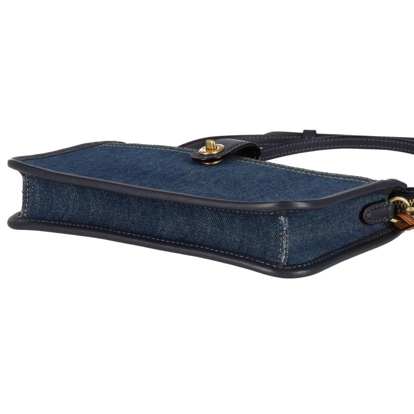 COACH コーチ/デニム×レザーショルダーバッグ/CA182//B22**/Aランク/18