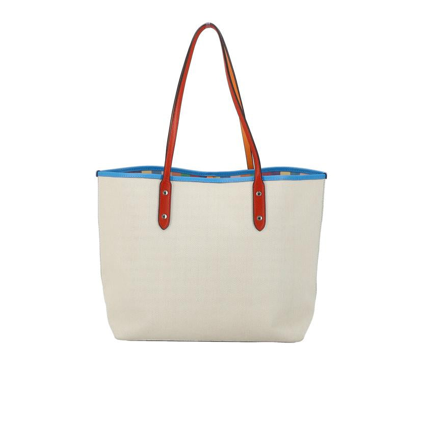 COACH コーチ/ファブリックシティートート/アイボリー×ブルー/F37640//A16**/Aランク/18