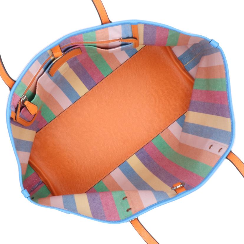 COACH コーチ/ファブリックシティートート/アイボリー×ブルー/F37640//A16**/Aランク/18