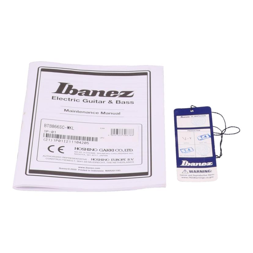 Ibanez アイバニーズ /エレキベース(6弦)/BTB866SC-WKL//211104205/ABランク/62