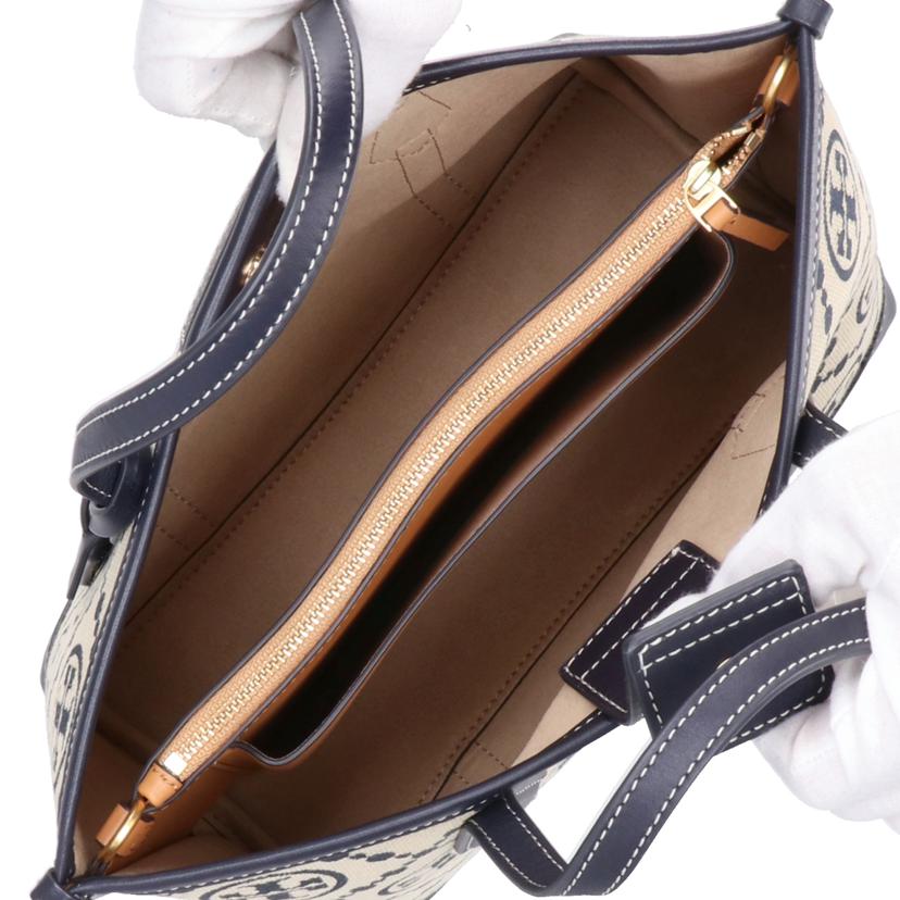 TORY BURCH トリーバーチ/モノグラム スモールトリプルコンパートメント トートバッグ//ABランク/24