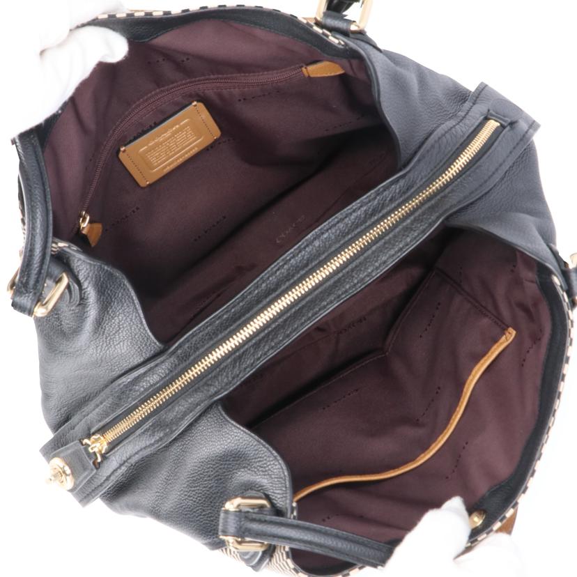 COACH コーチ/レザー×キャンバストートバッグ/28895//M17**/Aランク/18
