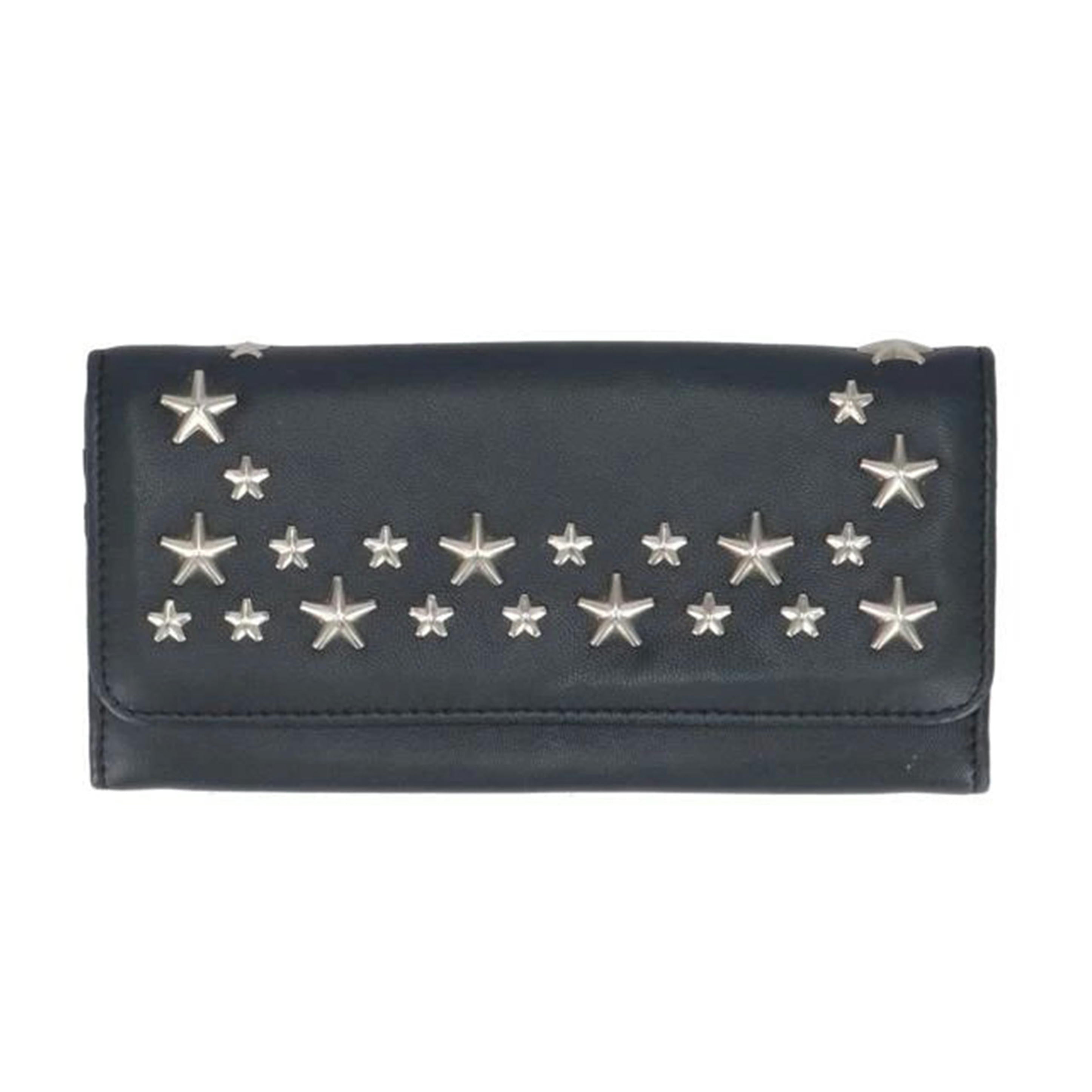 JIMMY CHOO ジミーチュウ/スタースタッズレザー二つ折り長財布//ABランク/18