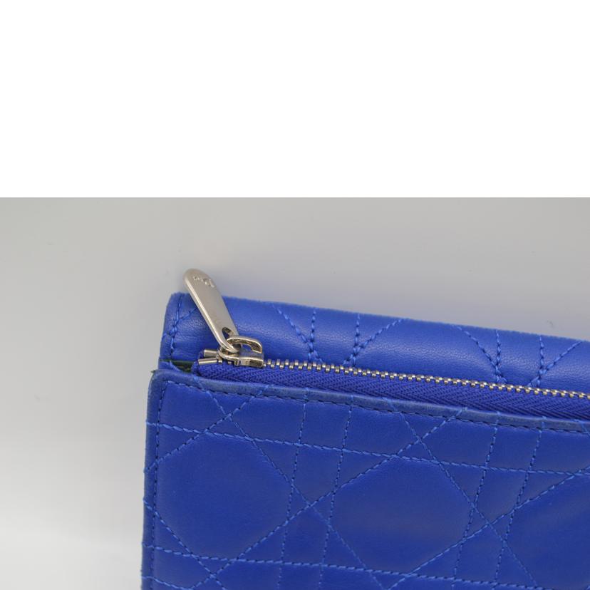 Christian Dior クリスチャンディオール/レディディオールカナージュコンパクトレザー財布//33-*******/ABランク/89