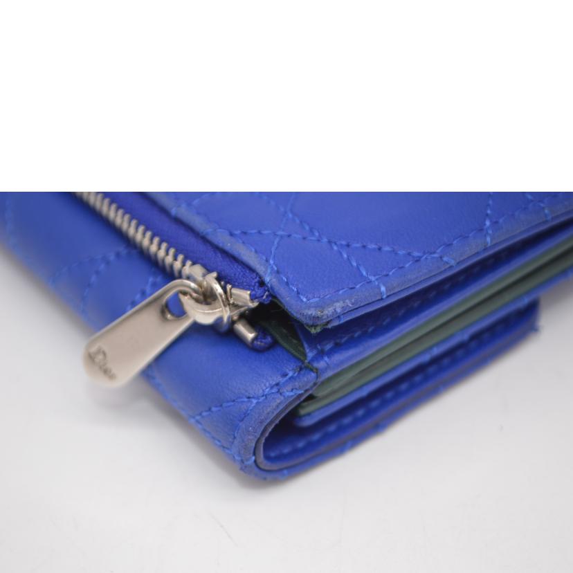 Christian Dior クリスチャンディオール/レディディオールカナージュコンパクトレザー財布//33-*******/ABランク/89