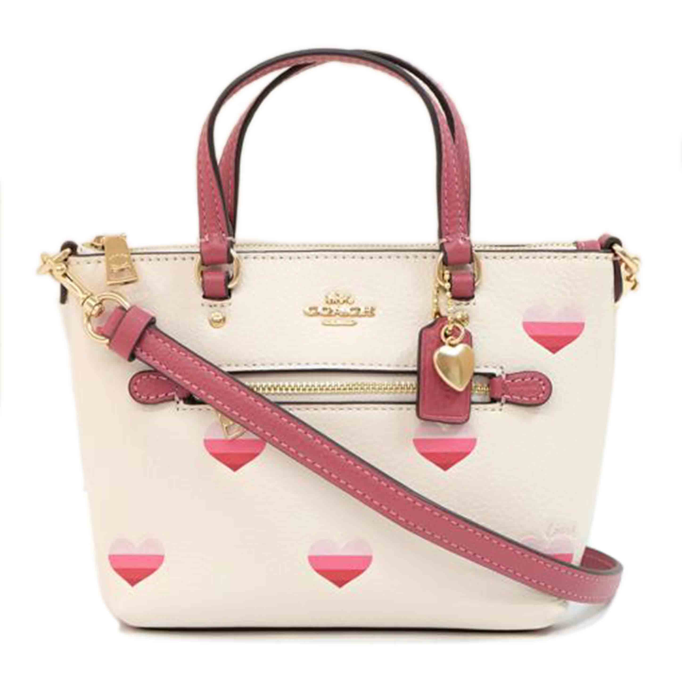 COACH コーチ/ストライプハート2WAYミニギャラリークロスボディ/CA793//D22**/Aランク/71