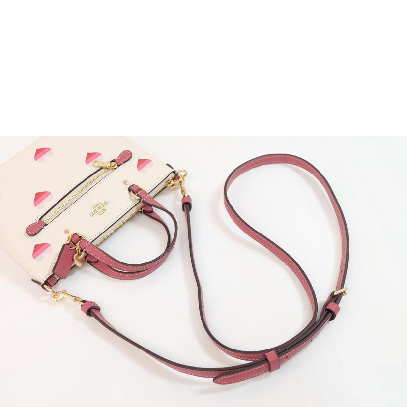 COACH コーチ/ストライプハート2WAYミニギャラリークロスボディ/CA793//D22**/Aランク/71