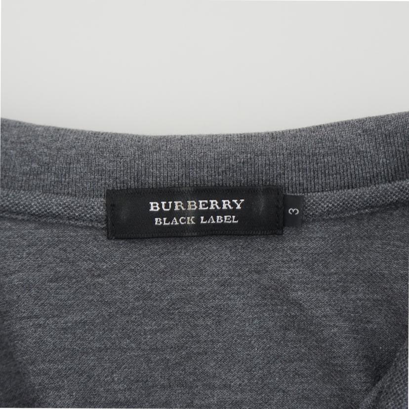 BURBERRY BLACK LABEL バーバリーブラックレーベル/ポロシャツ/GRY/BMV27-840-06//Bランク/94