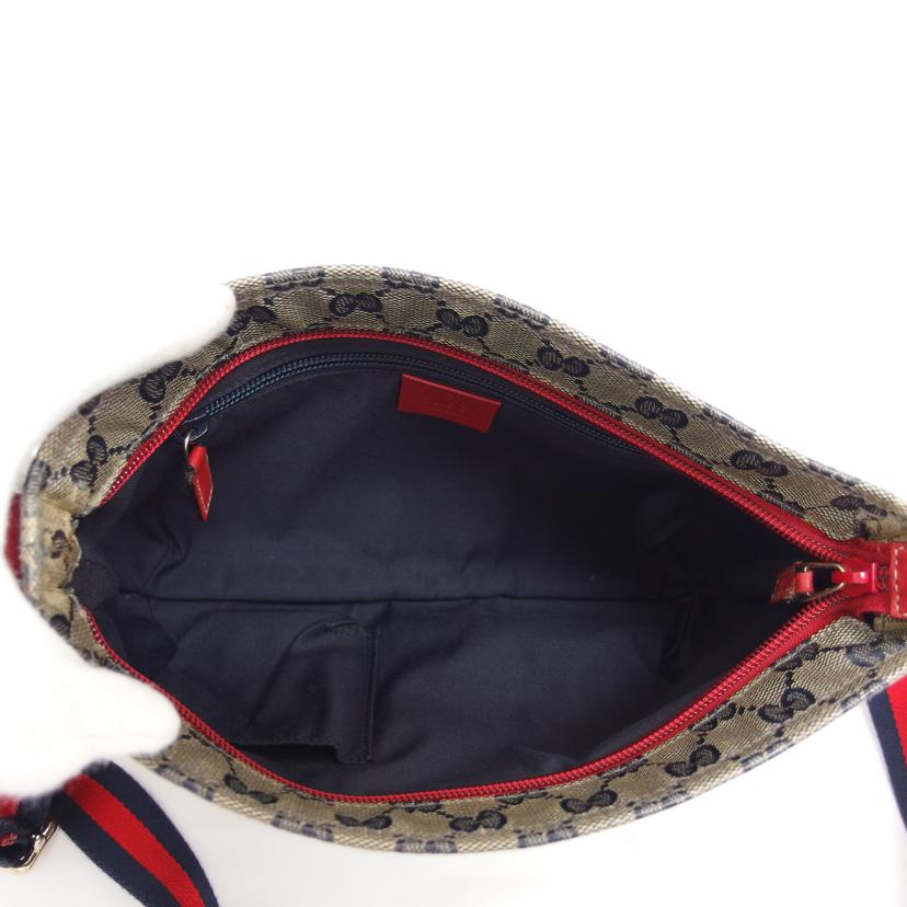 GUCCI グッチ/GGクリスタル/ショルダーバッグ/ネイビー×レッド/189749//001***/ABランク/04