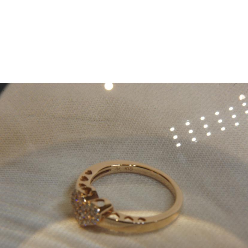Ponte Vecchio ポンテヴェキオ/K18PGRハートモチーフダイヤ0.13ct//ABランク/92