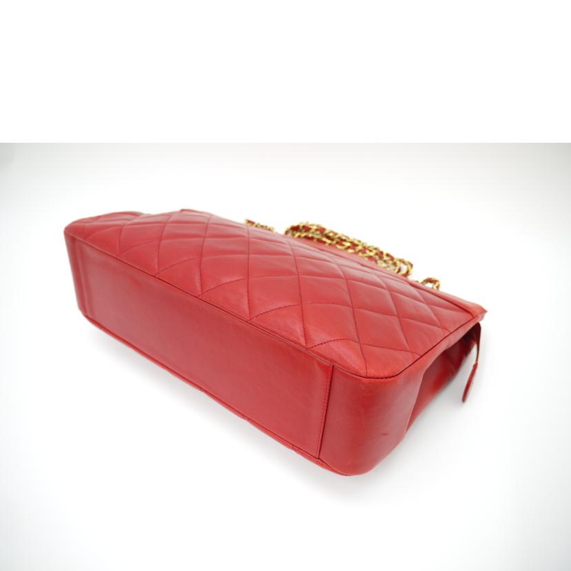 CHANEL/ラムスキンマトラッセチェーントート/レッド//137****/Bランク/69